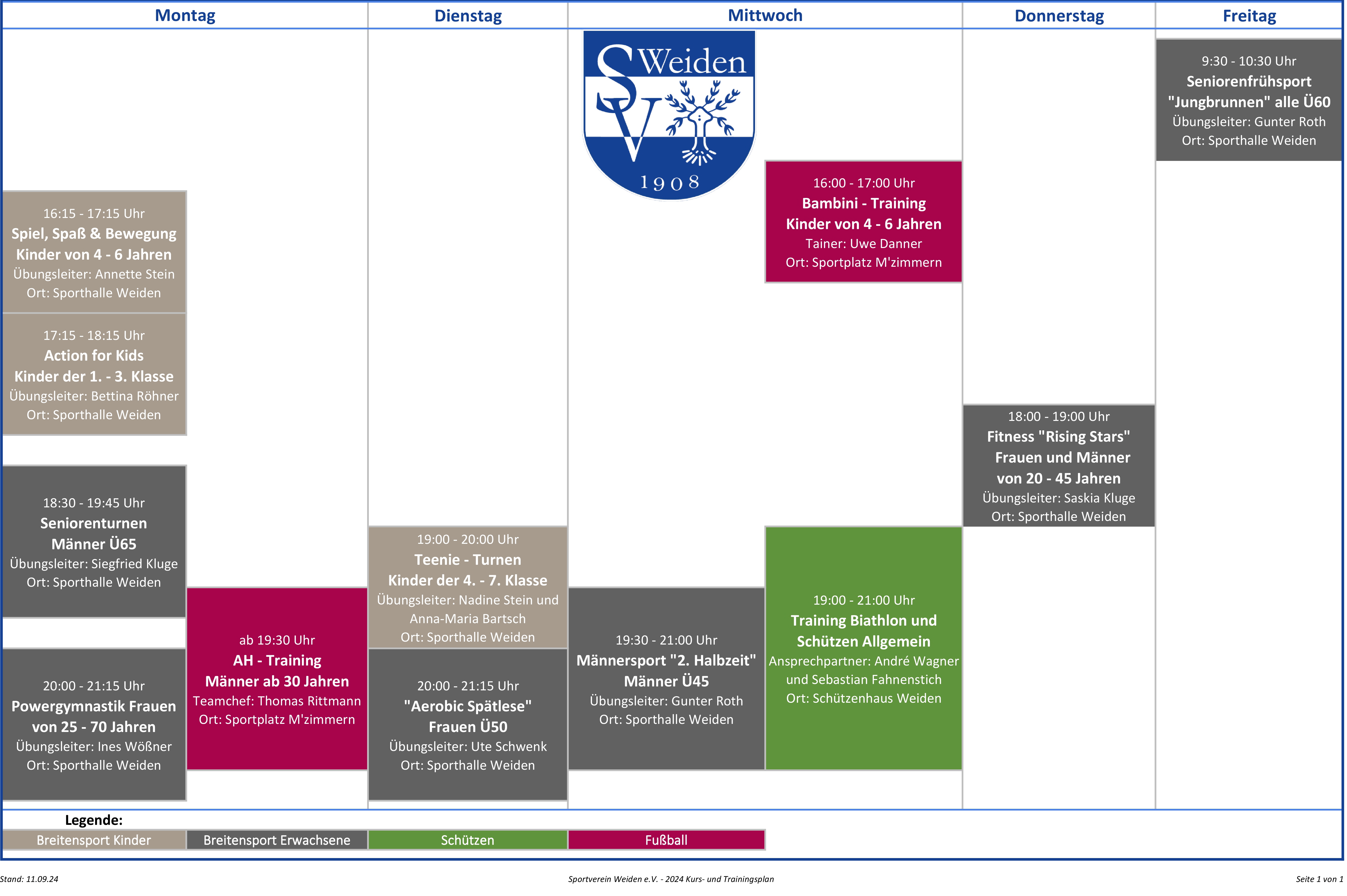 2024-09 Kurs- & Trainingsplan SV Weiden