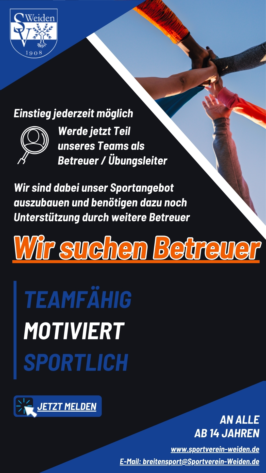 2024 Betreuer gesucht - Flyer