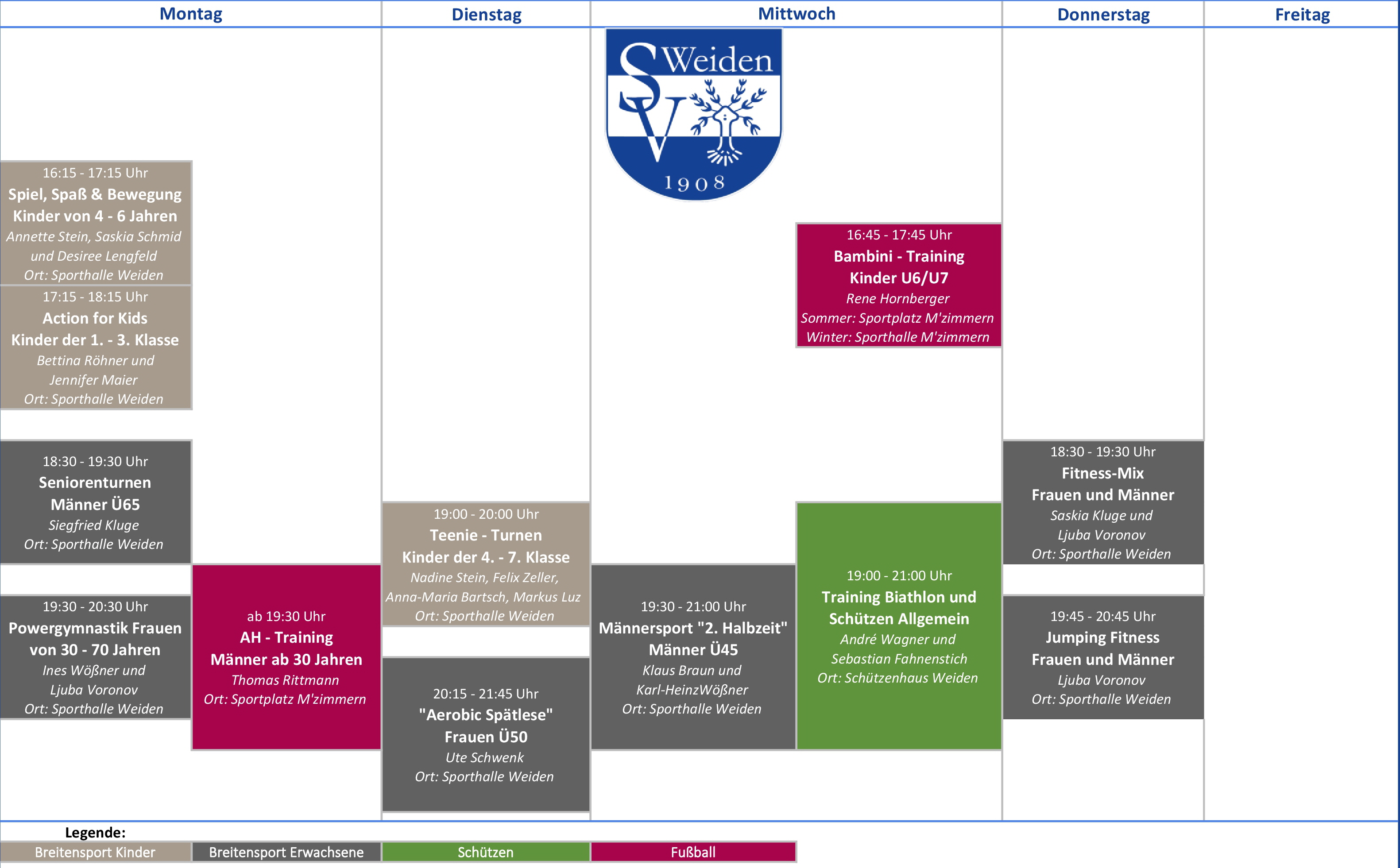2025-09 Kurs- & Trainingsplan SV Weiden