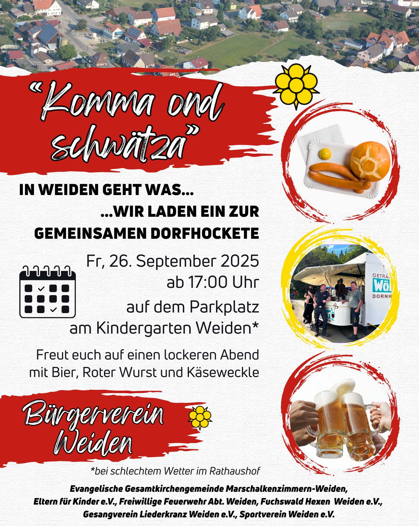 2025 Brgerverein Dorfhockete - Flyer